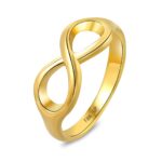 WOMEN'S INFINITY SIGN GOLD RING